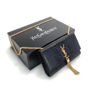 ysl saint laurent canta medium kate tassel siyah gold