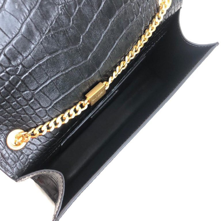 ysl saint laurent canta medium kate tassel siyah gold