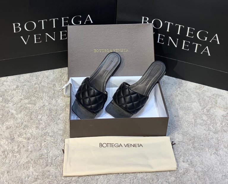 bottega terlik siyah hakiki deri