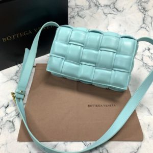 bottega vanetta canta Padded Cassette mavi 26x18cm