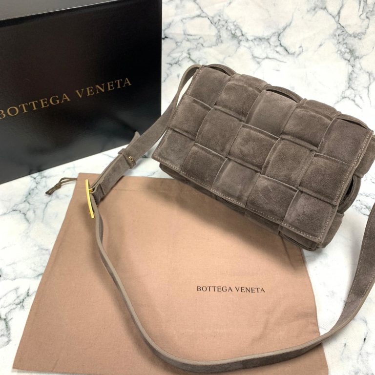 bottega vanetta canta Padded Cassette vizon suet 26x18cm