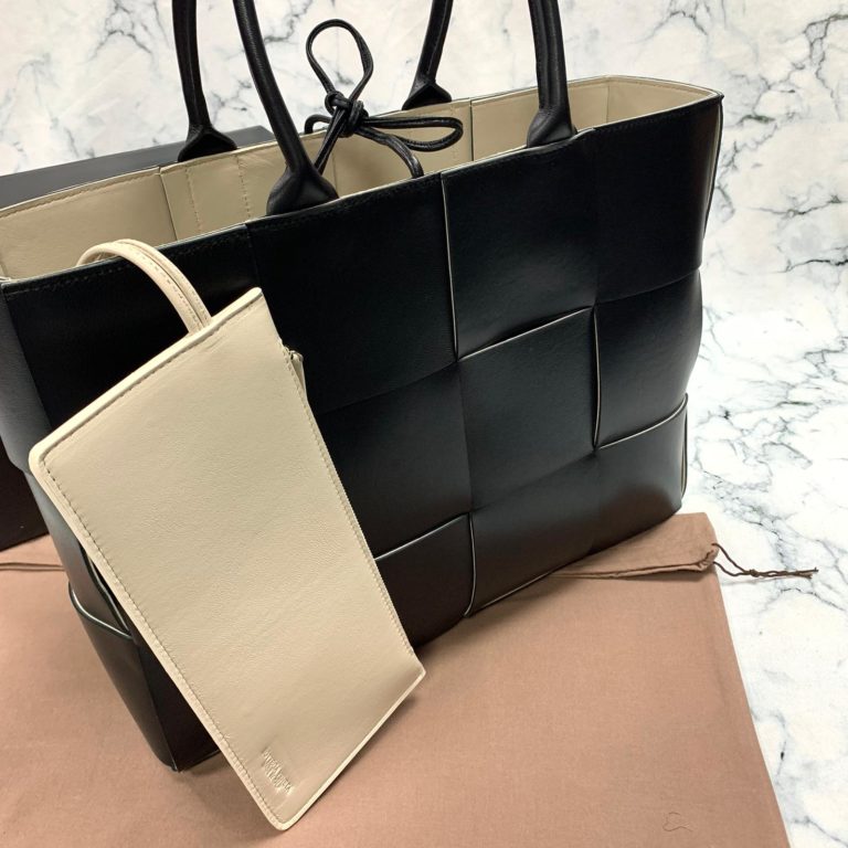 bottega vanetta canta veneta tote siyah deri 41x31x11