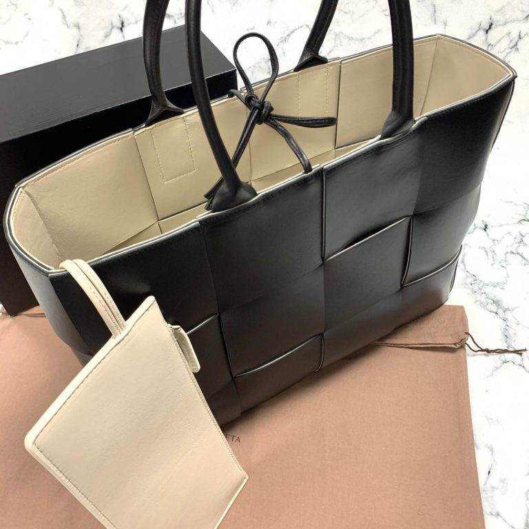 bottega vanetta canta veneta tote siyah deri 41x31x11