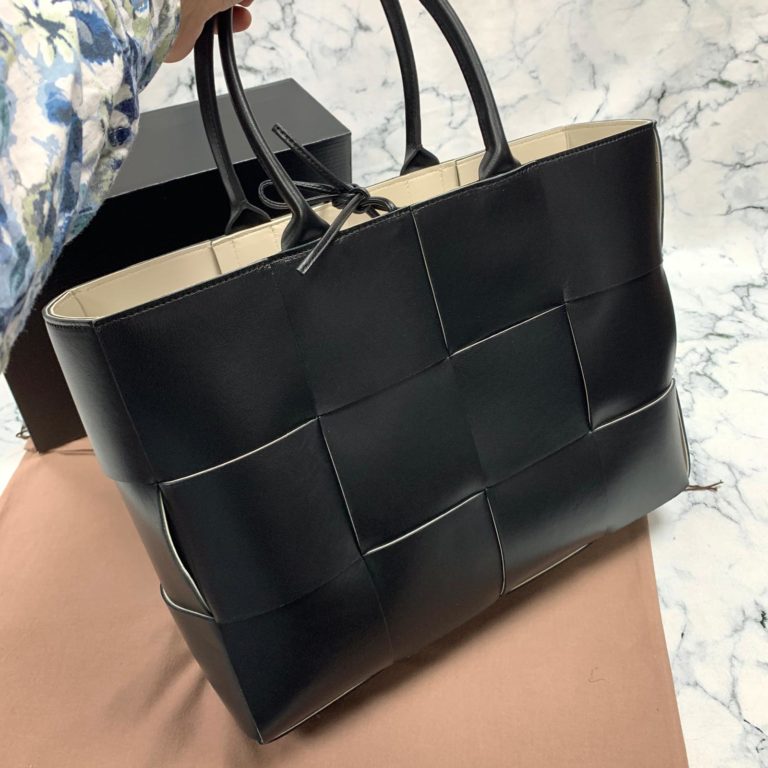 bottega vanetta canta veneta tote siyah deri 41x31x11
