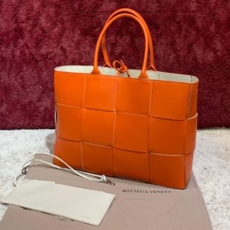 bottega vanetta canta veneta tote turuncu deri 41x31x11