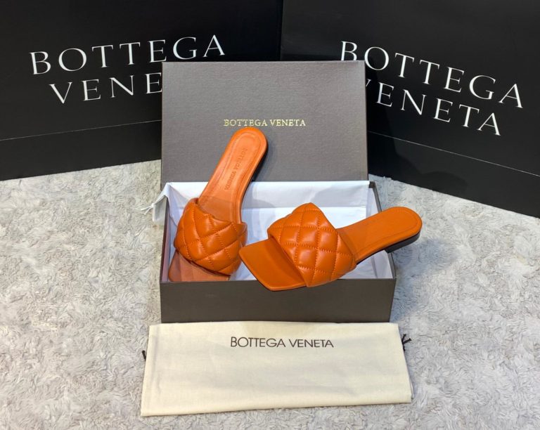 bottega vanetta terlik topuklu turuncu