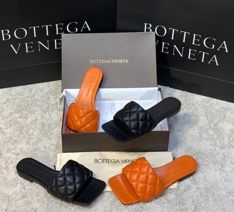 bottega vanetta terlik topuklu turuncu