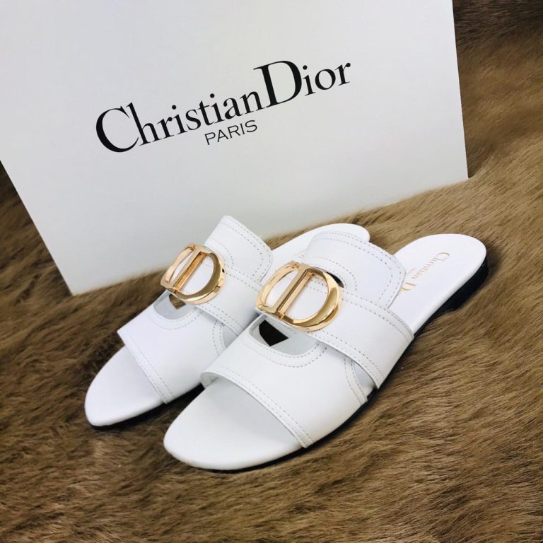 christian dior terlik beyaz ic ve dis deri