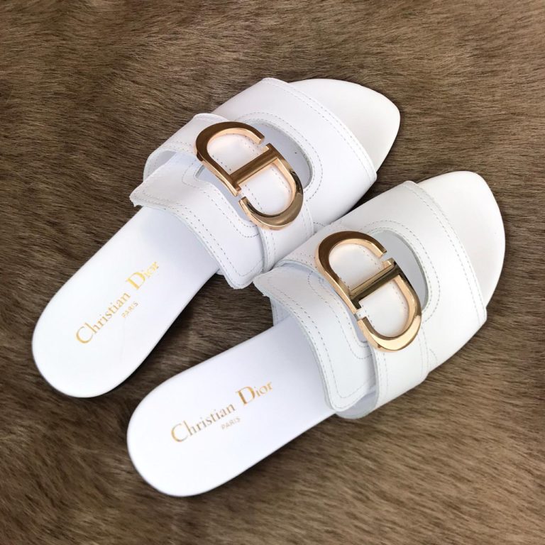 christian dior terlik beyaz ic ve dis deri