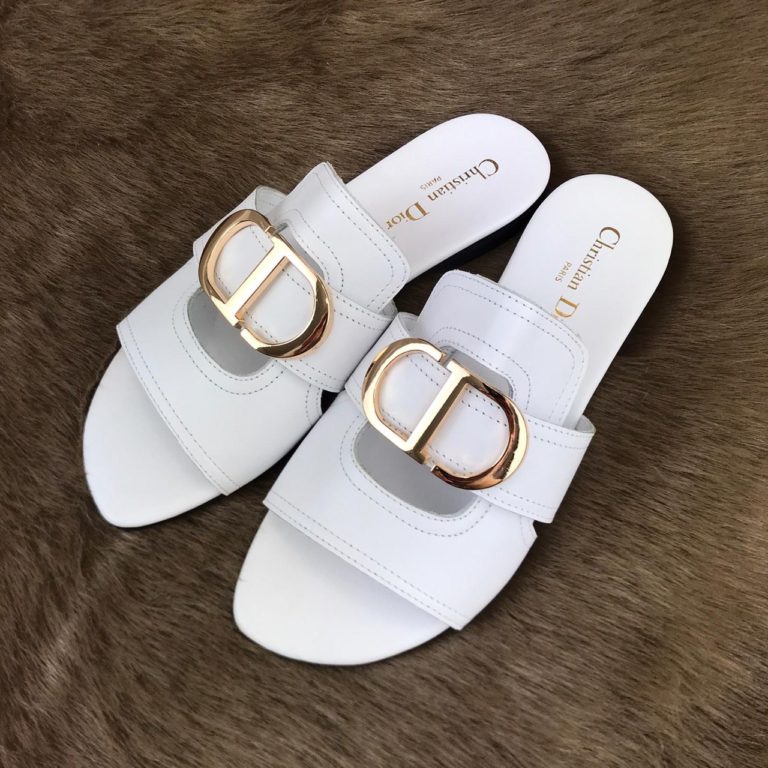 christian dior terlik beyaz ic ve dis deri
