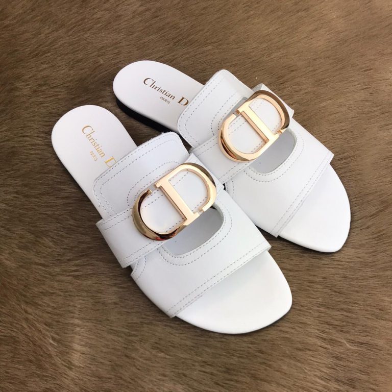 christian dior terlik beyaz ic ve dis deri