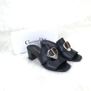 christian dior terlik siyah topuklu ic dis deri