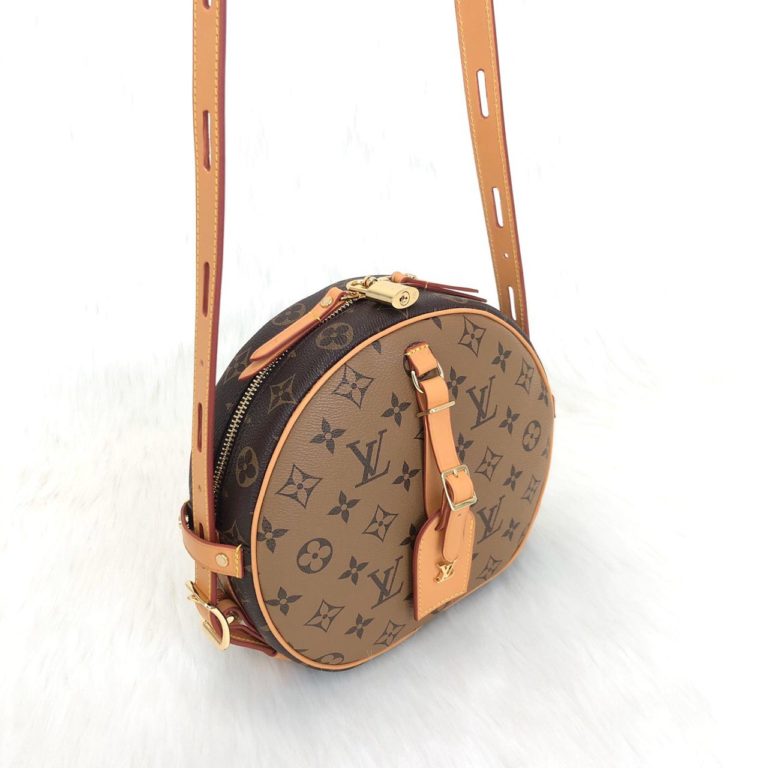 louis vuitton canta boite vejital kahve 22x20x8cm