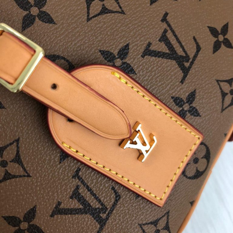 louis vuitton canta boite vejital kahve 22x20x8cm