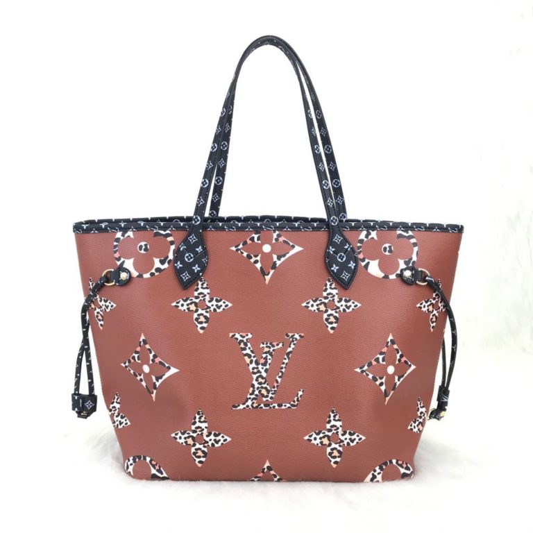 louis vuitton canta neverfull buyuk logo 31x28x17