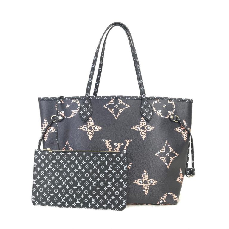 louis vuitton canta neverfull buyuk logo 31x28x17