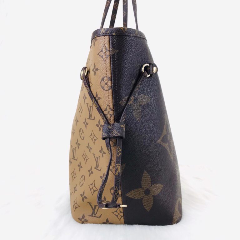 louis vuitton canta neverfull buyuk logolu 31x28x17