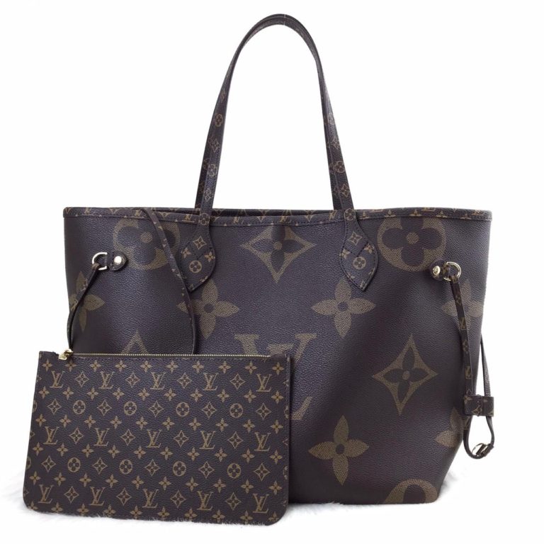 louis vuitton canta neverfull buyuk logolu 31x28x17