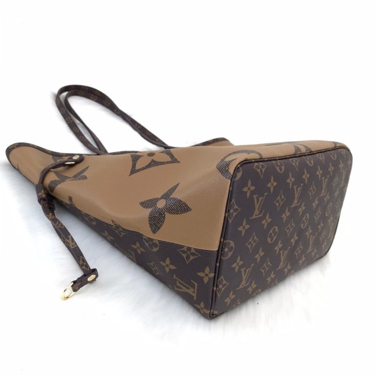 louis vuitton canta neverfull mono buyuk logolu 31x28x17