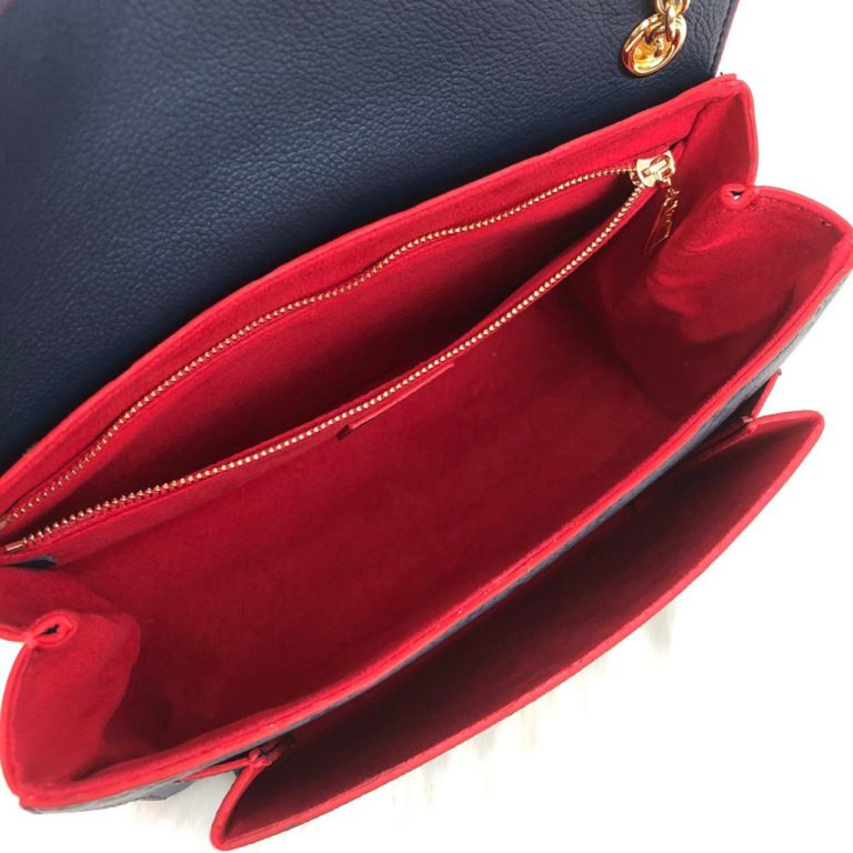 louis vuitton canta vavin lacivert deri 25x17