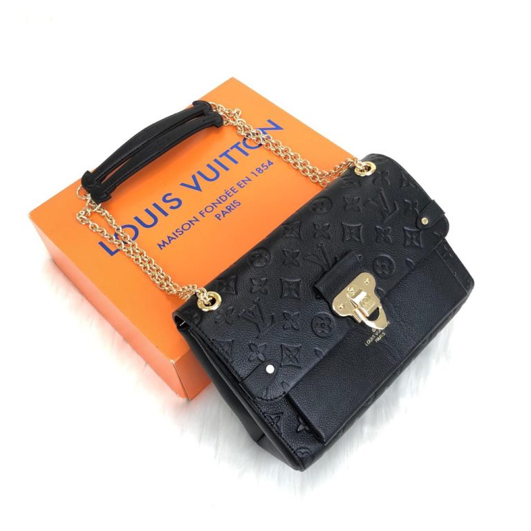 louis vuitton canta vavin siyah deri 25x17