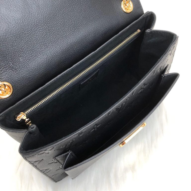 louis vuitton canta vavin siyah deri 25x17