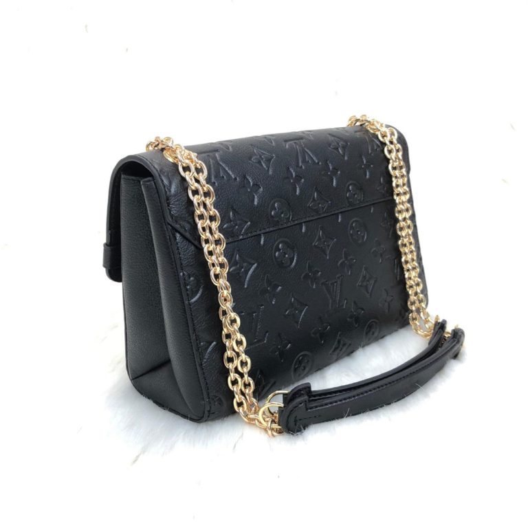 louis vuitton canta vavin siyah deri 25x17
