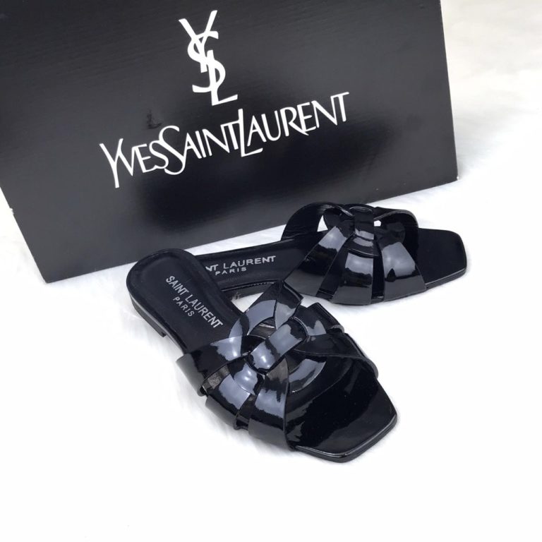 yves saint laurent ysl terlik Tribute Flat rugan siyah