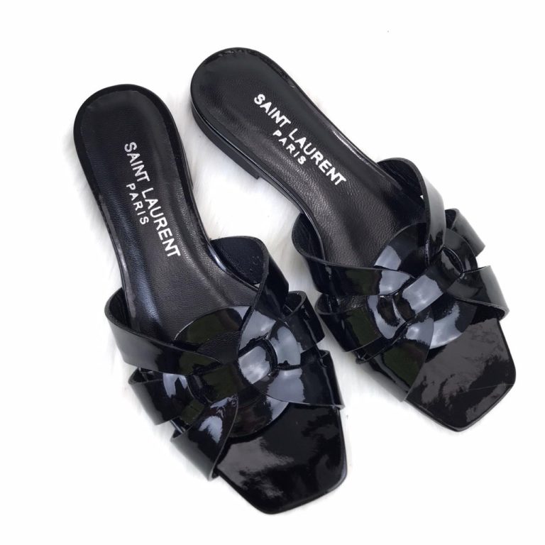 yves saint laurent ysl terlik Tribute Flat rugan siyah