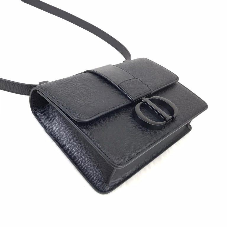 Christian Dior canta 30 montaigne siyah siyah aksesuar 24x16x5 cm
