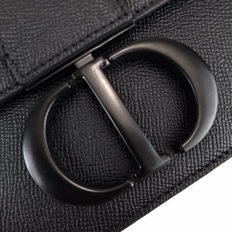 Christian Dior canta 30 montaigne siyah siyah aksesuar 24x16x5 cm
