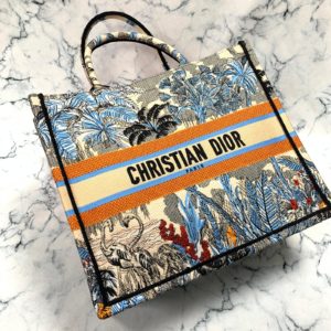 Christian Dior canta Book Tote Oblique islemeli 41x32 cm