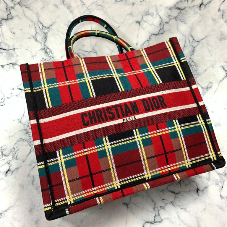 Christian Dior canta Book Tote Oblique kirmizi 41x32 cm