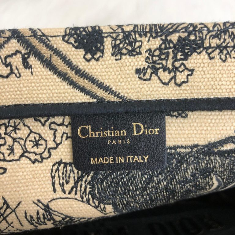 Christian Dior canta Book Tote Oblique krem 41x32 cm