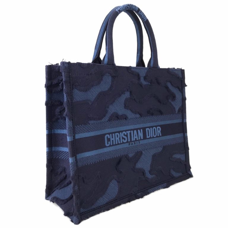 Christian Dior canta Book Tote Oblique mavi 41x32 cm