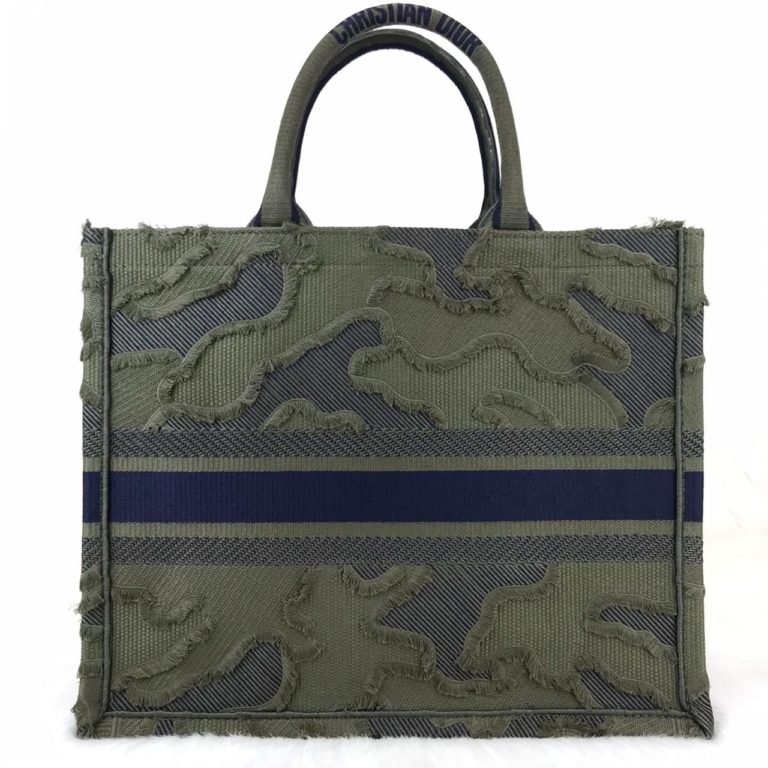 Christian Dior canta Book Tote Oblique yesil 41x32 cm