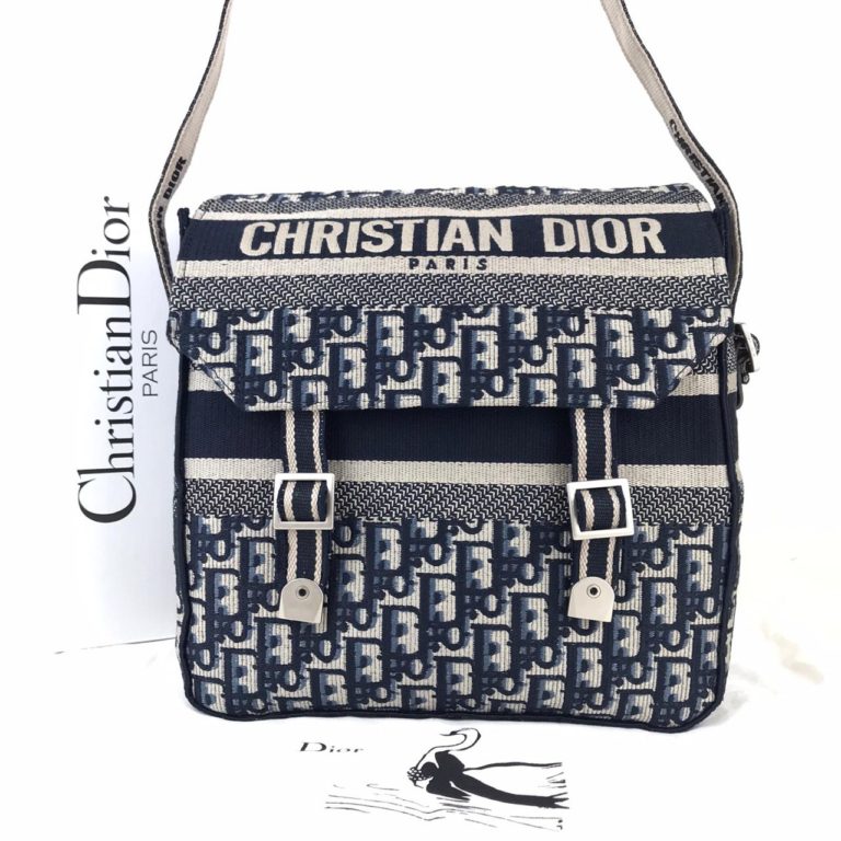 Christian Dior canta Camp Messenger capraz ithal siyah el orgusu 28.5 x 25 x 12 cm