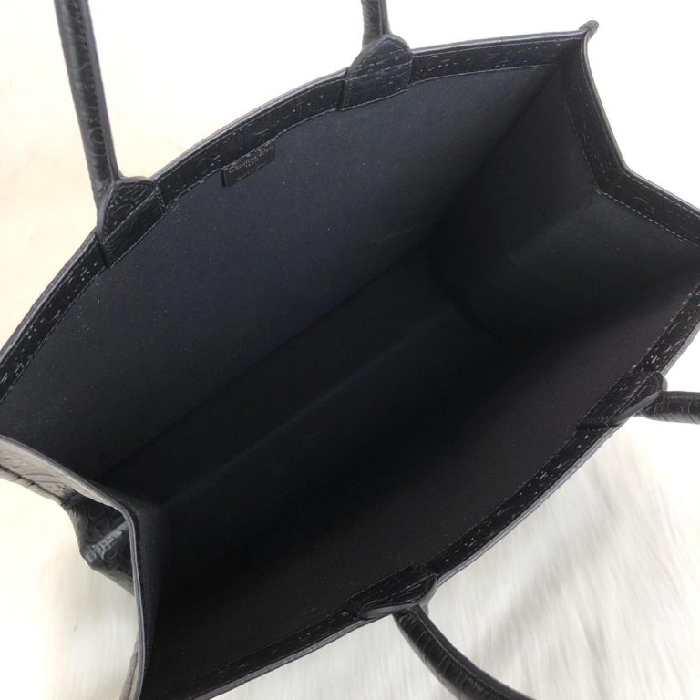 Christian Dior canta Tote Oblique siyah siyah 41x32 cm
