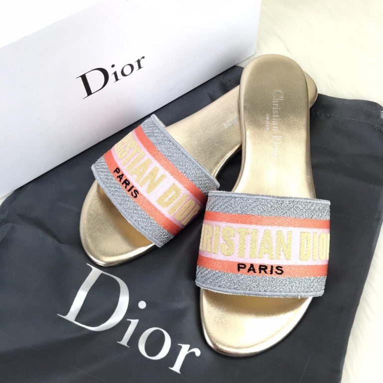 Christian Dior terlik hakiki deri gold