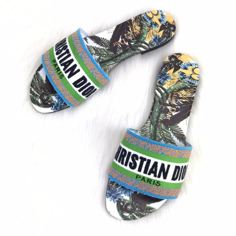 Christian Dior terlik hakiki deri yesil