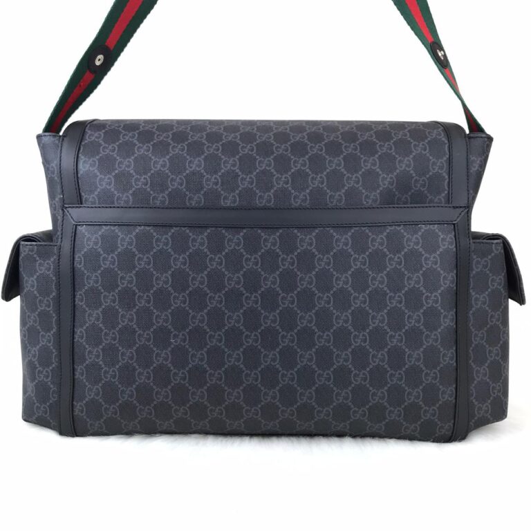 gucci canta anne bebek bag supreme siyah 44x28x14cm