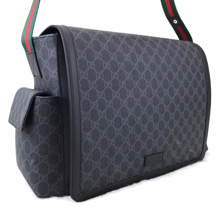 gucci canta anne bebek bag supreme siyah 44x28x14cm