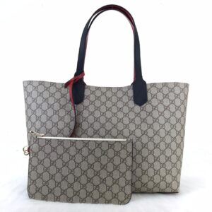 gucci canta supreme kirmizi siyah ic tote cuzdanli 35x30cm
