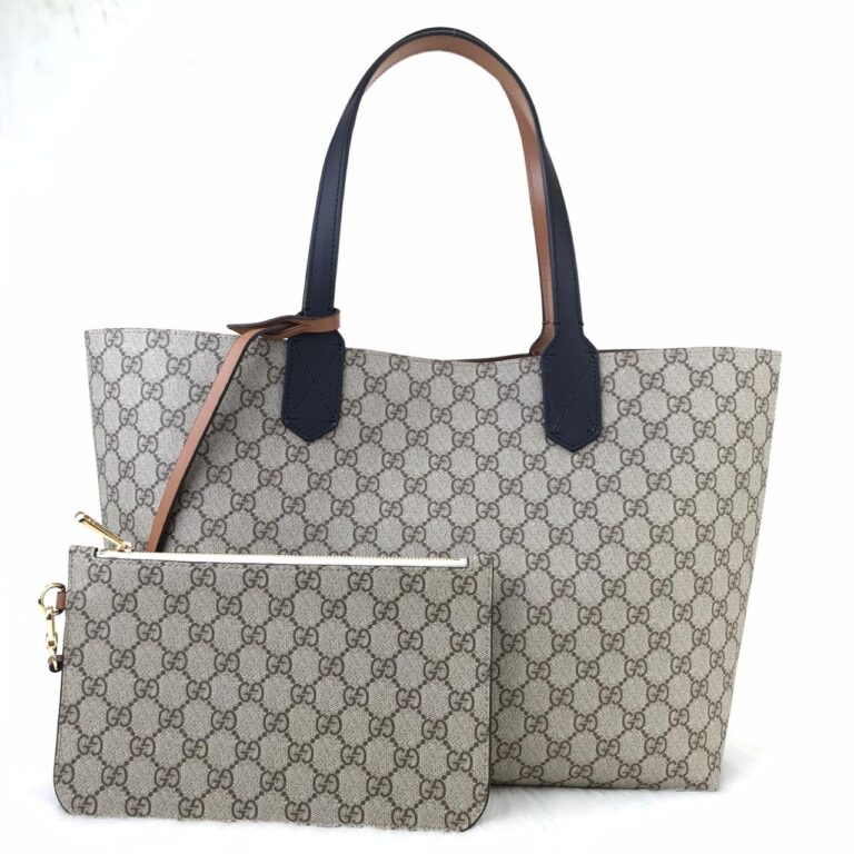gucci canta supreme siyah taba ic tote cuzdanli 35x30cm