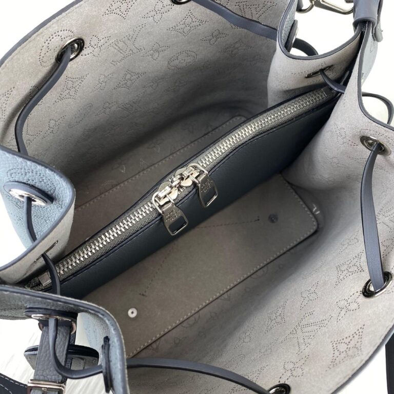 louis vuitton canta maria bucket gri taba aski
