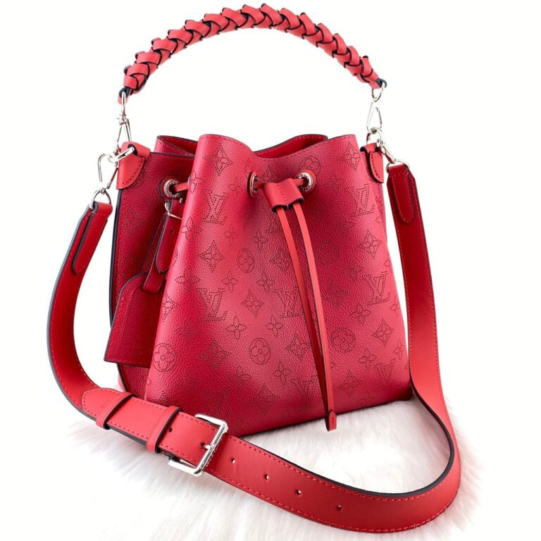 louis vuitton canta maria bucket kirmizi aski