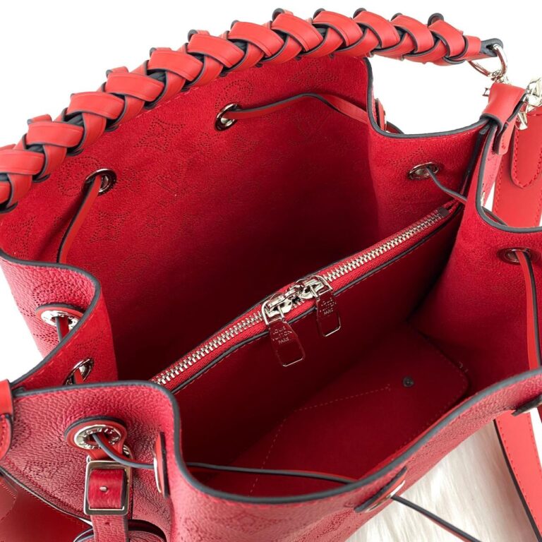 louis vuitton canta maria bucket kirmizi aski