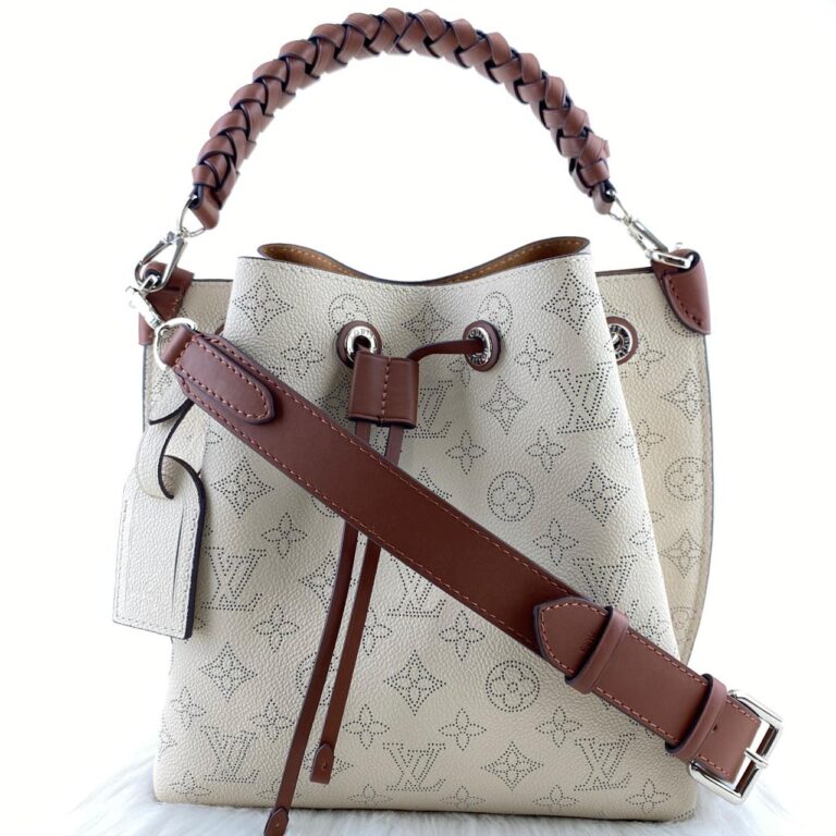 louis vuitton canta maria bucket krem taba aski