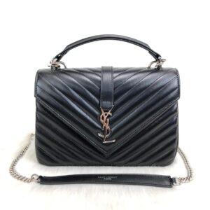 yves saint laurent ysl canta medium collage siyah silver 24x17