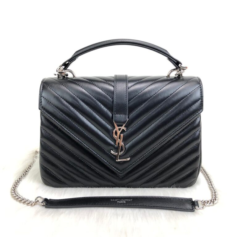 yves saint laurent ysl canta medium collage siyah silver 24x17